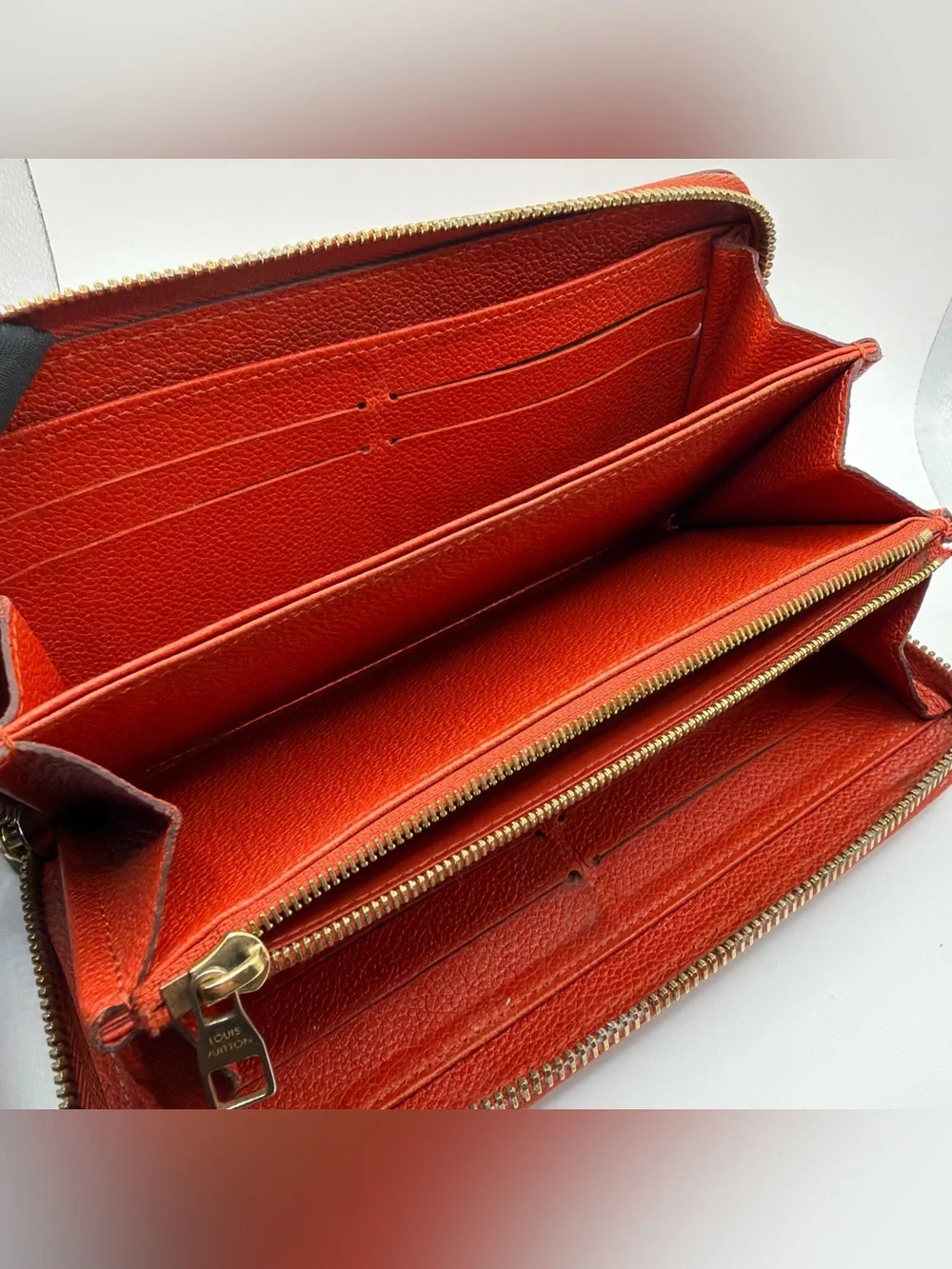 Louis Vuitton Cerise Empreinte Zippy Continental Wallet